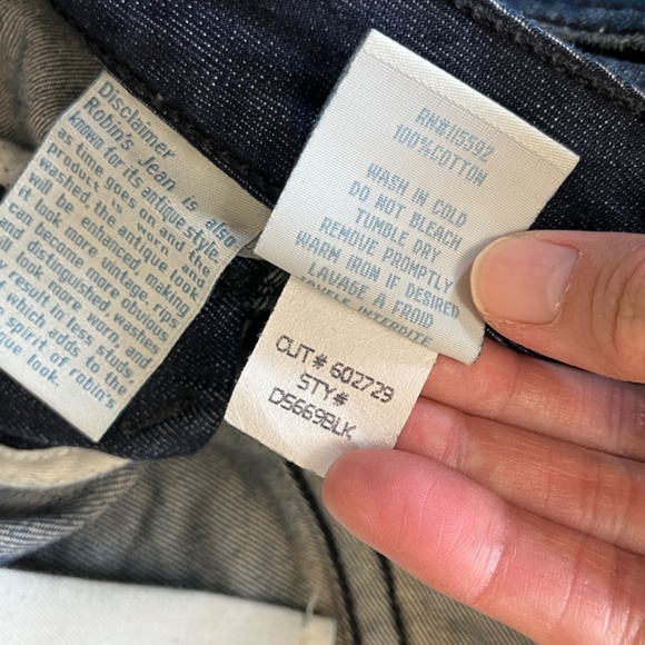 Robin's Jean Straight Leg Embroidered Wings USA Made Jeans - Men's Size 42*32 - Picture 8 of 15